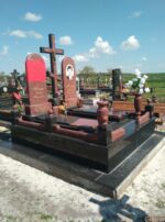 Double granite monument